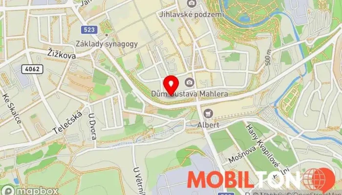 mapa MOMA bistro & kavárna Restaurace v Havířská 1008/15 586 01