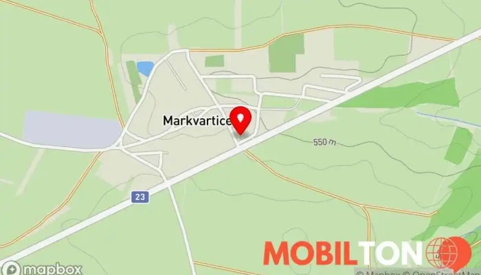 mapa Motorest Markvartice Restaurace, Bar v Markvartice