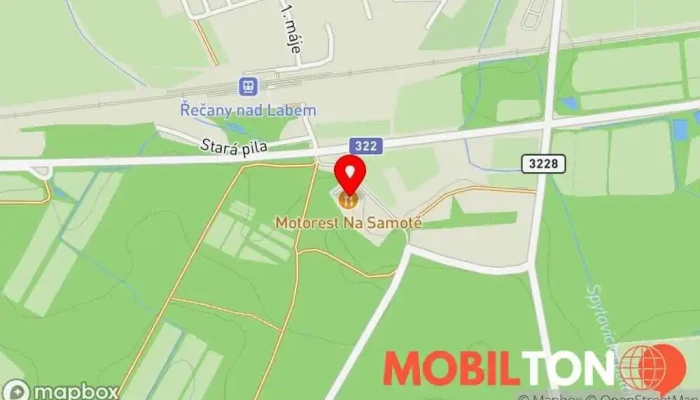 mapa Motorest Na samotě, s.r.o. Restaurace, Ubytování pod střechou v Za Dráhou 332