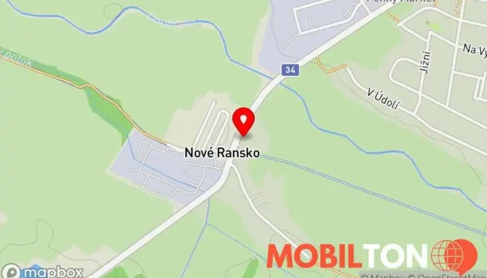 mapa Motorest Nové Ransko Restaurace v Nové Ransko