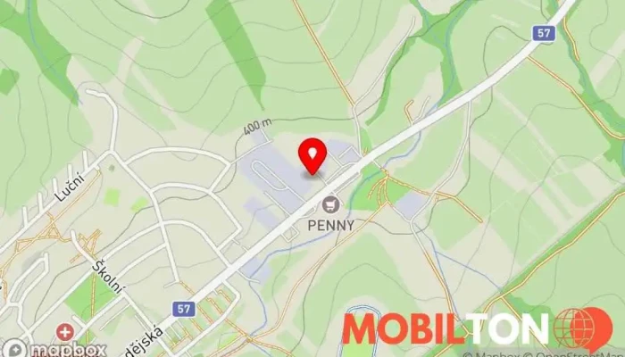mapa Motorest Šafrán Restaurace v Cyrilometodějská 861