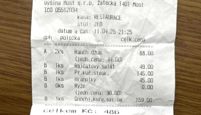 Motorest Vysina Videa - Žatecká 1401
