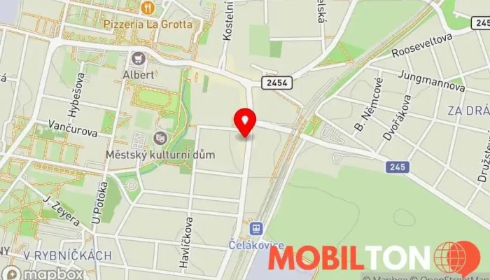 mapa Mr.Pho restaurant Čelákovice Asijská restaurace v Masarykova 265/24