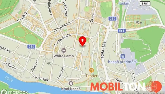 mapa Munal nepálská a indická restaurace Kadan Restaurace v B. Němcové 1689