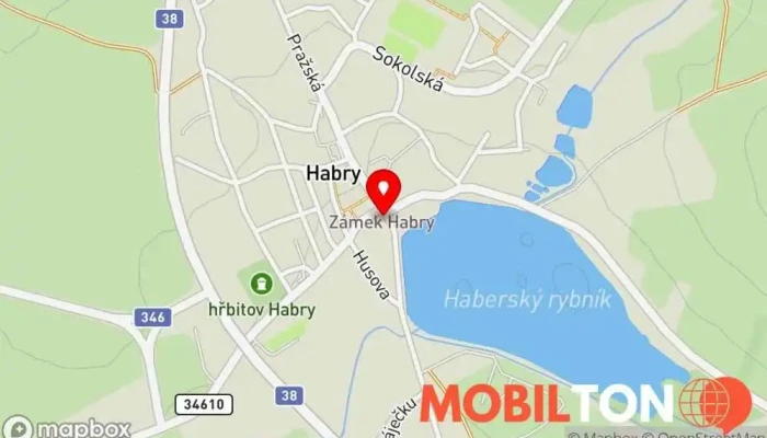 mapa Na Křižovatce Restaurace v Brodská