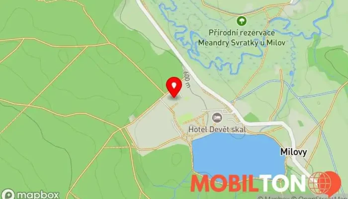 mapa Na Poslední míli Restaurace v Sněžné-Svratka