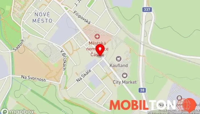 mapa Na Skále Hospoda v Jeníkovská 16/118