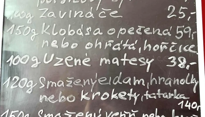 Na Zavisti Menu - Na Ladech 77