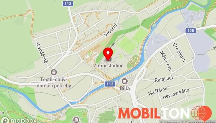mapa Na Zimáku Restaurace v Na Lukách 1921