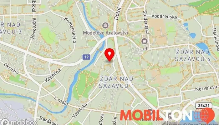mapa Oáza Bistro THAI & GRILL Thajská restaurace, Asijské potraviny, Asijská restaurace, Snídaňová restaurace, Kavárna / Čajovna, Cateringové služby, Hamburgerová restaurace, Obědová restaurace, Rozvoz jídla, Suši restaurace v Žďár nad Sázavou 5