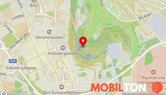 mapa Občerstvení Rychlé občerstvení v Březinovy sady