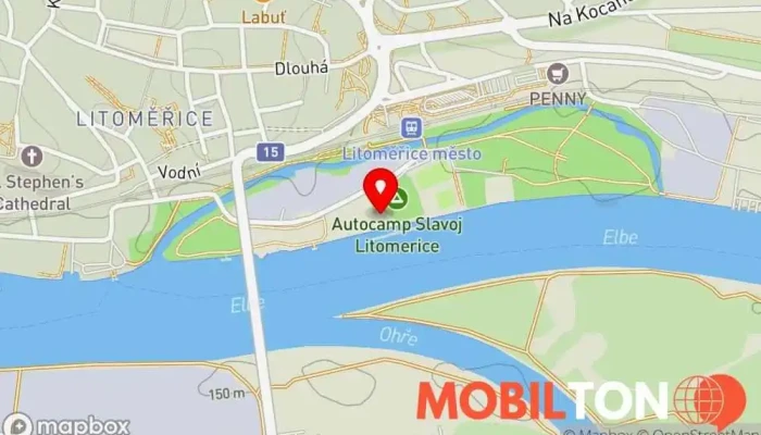 mapa Občerstvení Hnedle Vedle Rychlé občerstvení v Střelecký ostrov 1008/8