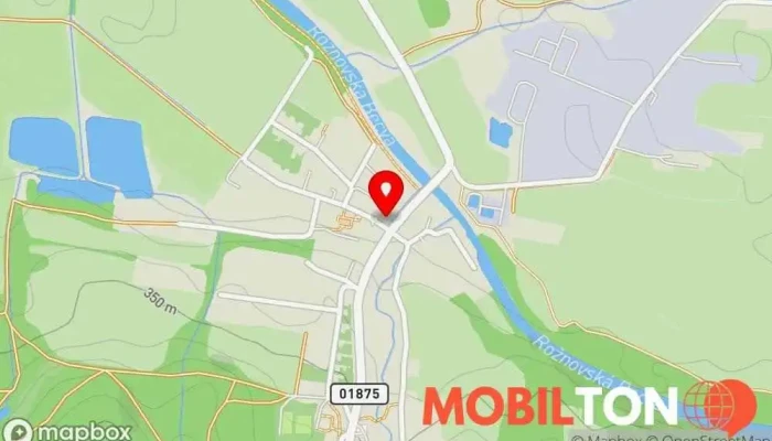 mapa Občerstvení na Dolině Restaurace v Veselá
