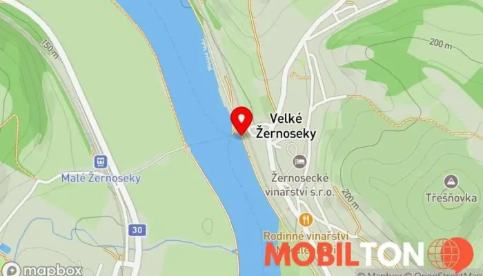 mapa Občerstvení u Přívozu Rychlé občerstvení v Velké Žernoseky-Litoměřice 1