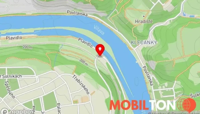 mapa Občerstvení U Šraněk Restaurace v Plavidlo 86