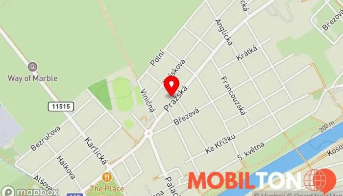 mapa OBĚDY OD EDY Bistro v Pražská 345