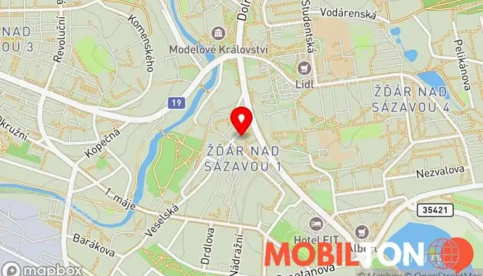 mapa OM - indická a nepálská restaurace Indická restaurace v Žďár nad Sázavou 5