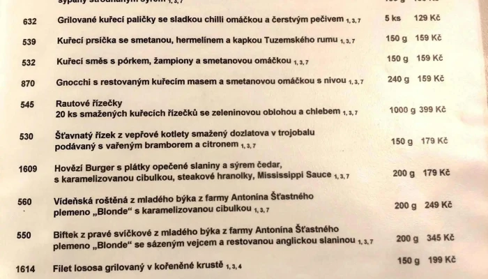 Original Budvarka -    Restaurace A Pivnice Menu - Lidická 58/13