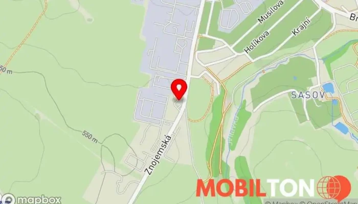 mapa ORLEN Čerpací stanice, Bistro, Čištění automobilů, Automat na prodej kávy, Dobíjecí stanice elektromobilů, Dodavatel paliv, Prodejna v Znojemská 4715/90
