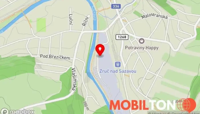 mapa Pallasit Bar v Průmyslová 1041
