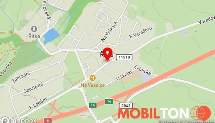 mapa Panský dvůr Restaurace v Pražská 34