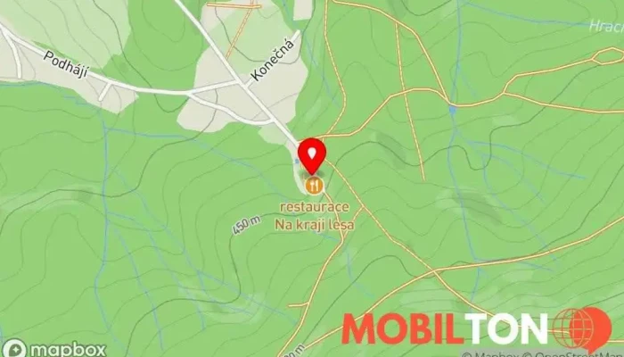mapa Penzion a Restaurace Na kraji lesa Restaurace, Penzion, Půjčovna kol, Hotel, Sauna, Svatební služby, Wellness program v Podlesí - Křivé 610
