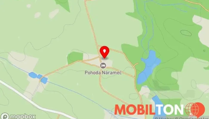 mapa Penzion a restaurace Pohoda Nárameč Penzion, Cateringové služby, Hotel pro dlouhodobý pobyt, Hotel, Mobilní catering, Restaurace, Apartmán, Občerstvení pro svatby, Plánování svateb, Organizace svateb v Nárameč