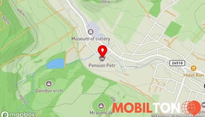 mapa Penzion Petr Penzion v Mikulášovice