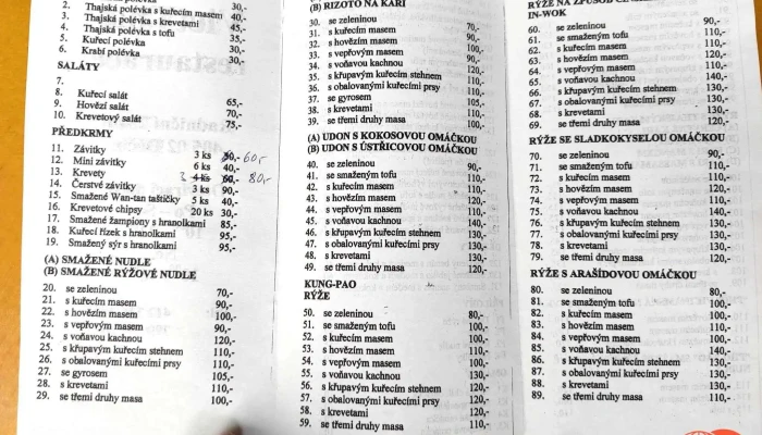 Pho Hanoi Asijska Restaurace Menu - Radniční 252/10