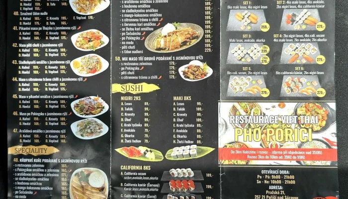 Pho Porici Menu - Pražská 21