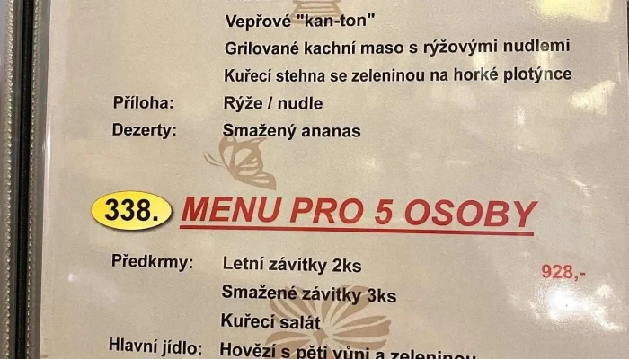 Pho Viet Menu - Horní Litvínov