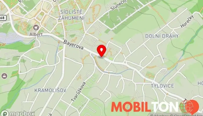 mapa Pivnice Harcovna Pivovarská restaurace, Restaurace v 1 Rožnov pod Radhoštěm 1 CZ, Tylovice 1884