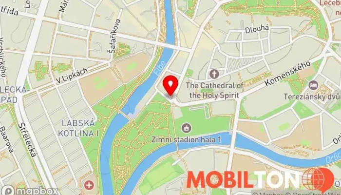 mapa Pivnice Kobyla - tankový Radegast Hospoda, Pivní zahrádka, Pivní výčep, Pivovarská restaurace, Česká restaurace, Hamburgerová restaurace, Restaurace v 1, Československé armády 353