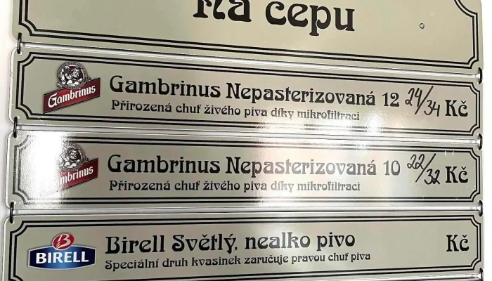 Pivnice Sokolovna -  Menu - Pokratice