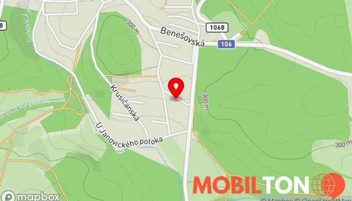 mapa Pivnice U Hauzarů Pivní výčep v Na Vinici 539