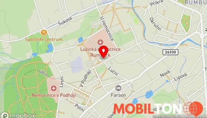 mapa Pivnice u Hrdličků Rumburk Pivní výčep v Rumburk 1