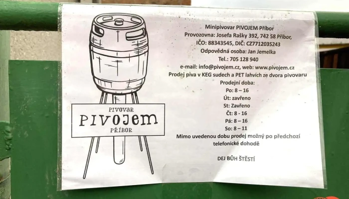 Pivovar Pivojem - 742 58 Příbor