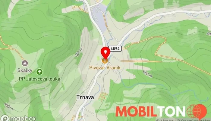mapa Pivovar Vraník Pivovarská restaurace, Penzion, Pivovar, Ubytování na farmě, Hotel, Restaurace v Trnava 23
