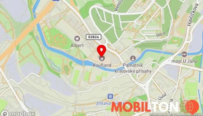 mapa Pizza Del Monte Restaurace v Romana Havelky 4842/1A