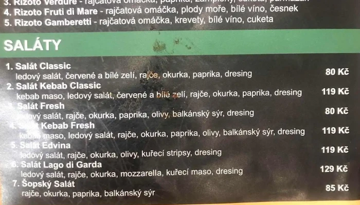 Pizza Raffaelo Sadska Menu - Paroubkova 69