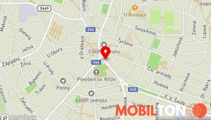 mapa Pizza Sassi Pizzerie v Krále Jana 511
