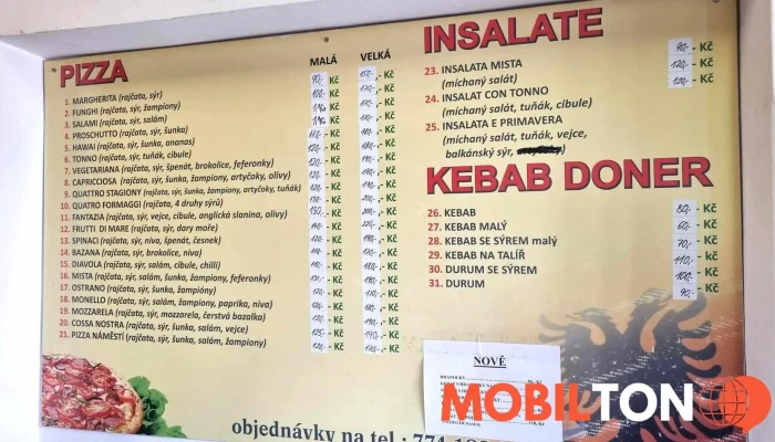 Pizzeria Na Namesti Menu - Jakubské Nám.