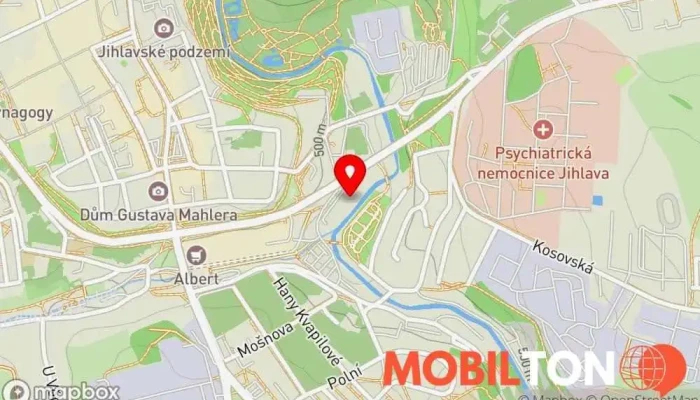 mapa Pizzeria Rosa Pizzerie, Česká restaurace v Křižíkova 17