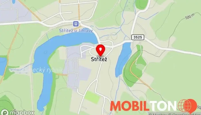 mapa Pizzerie Fame Pizzerie v Střítež