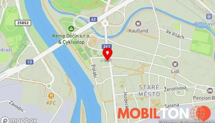 mapa Pizzerie Mario Pizzerie, Rozvoz pizzy v Litoměřická 14