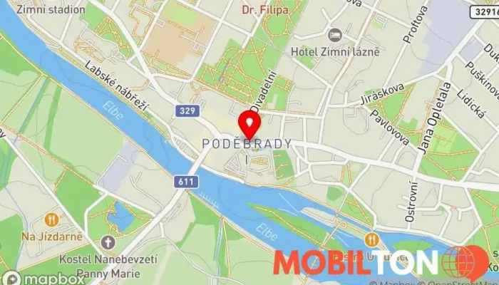 mapa Poděbrady Dopolední restaurace v 