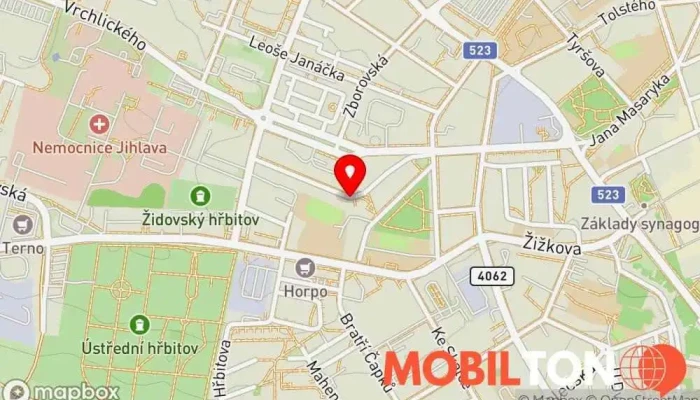 mapa Pohostinství na Horácku Restaurace v Na Hliništi 2009