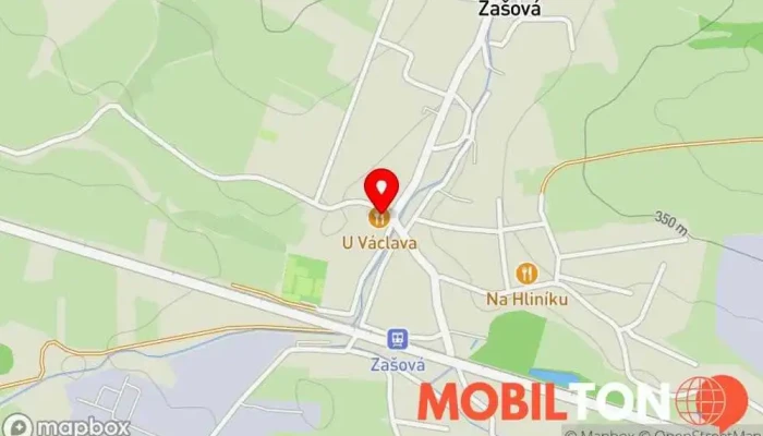 mapa Pohostinství U Václava Restaurace v 