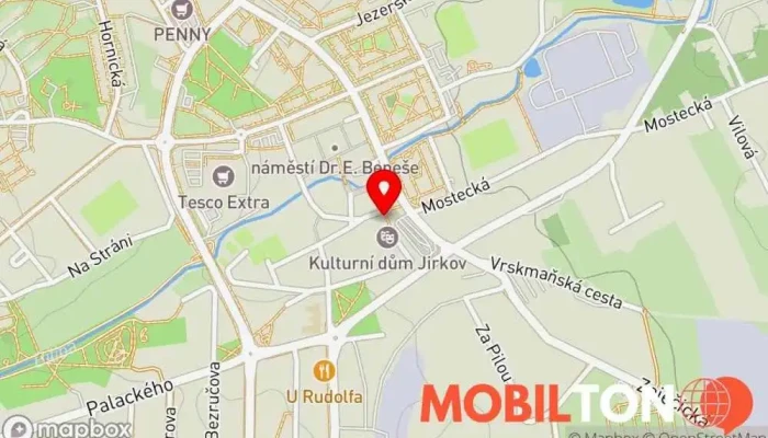 mapa Pražák jidelna Restaurace v Kostelní 75