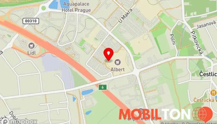 mapa Prima Bašta - Česká kuchyně Restaurace, Rychlé občerstvení v Čestlice-Průhonice-Říčany u Prahy